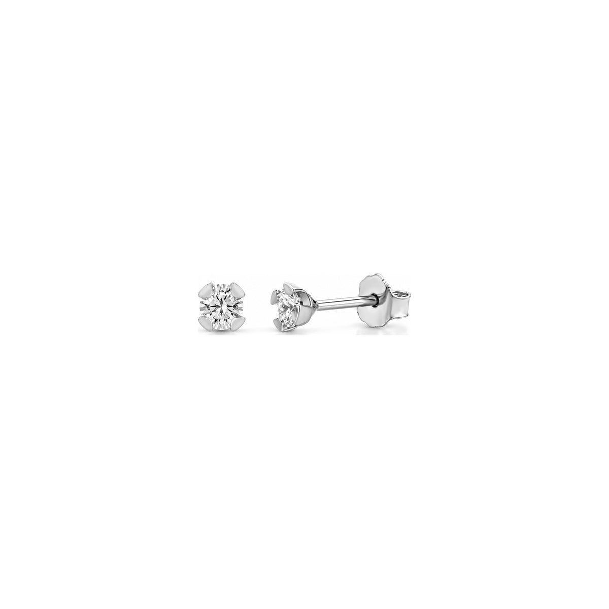 AuriA 18kt White Gold Natural Diamond Clt Earrings