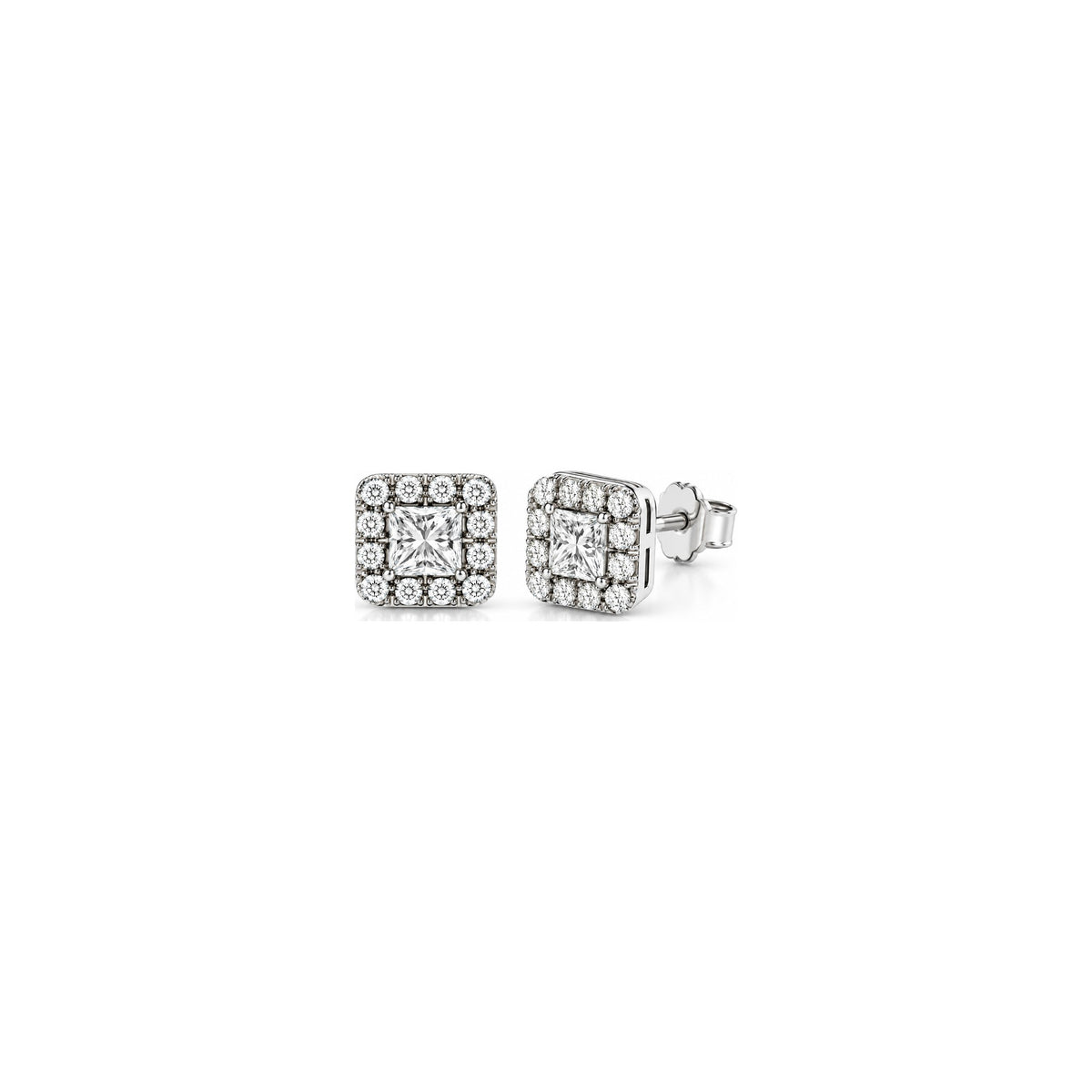 AuriA 18kt Two-Tone Gold Cubic Earrings with Natural Diamonds