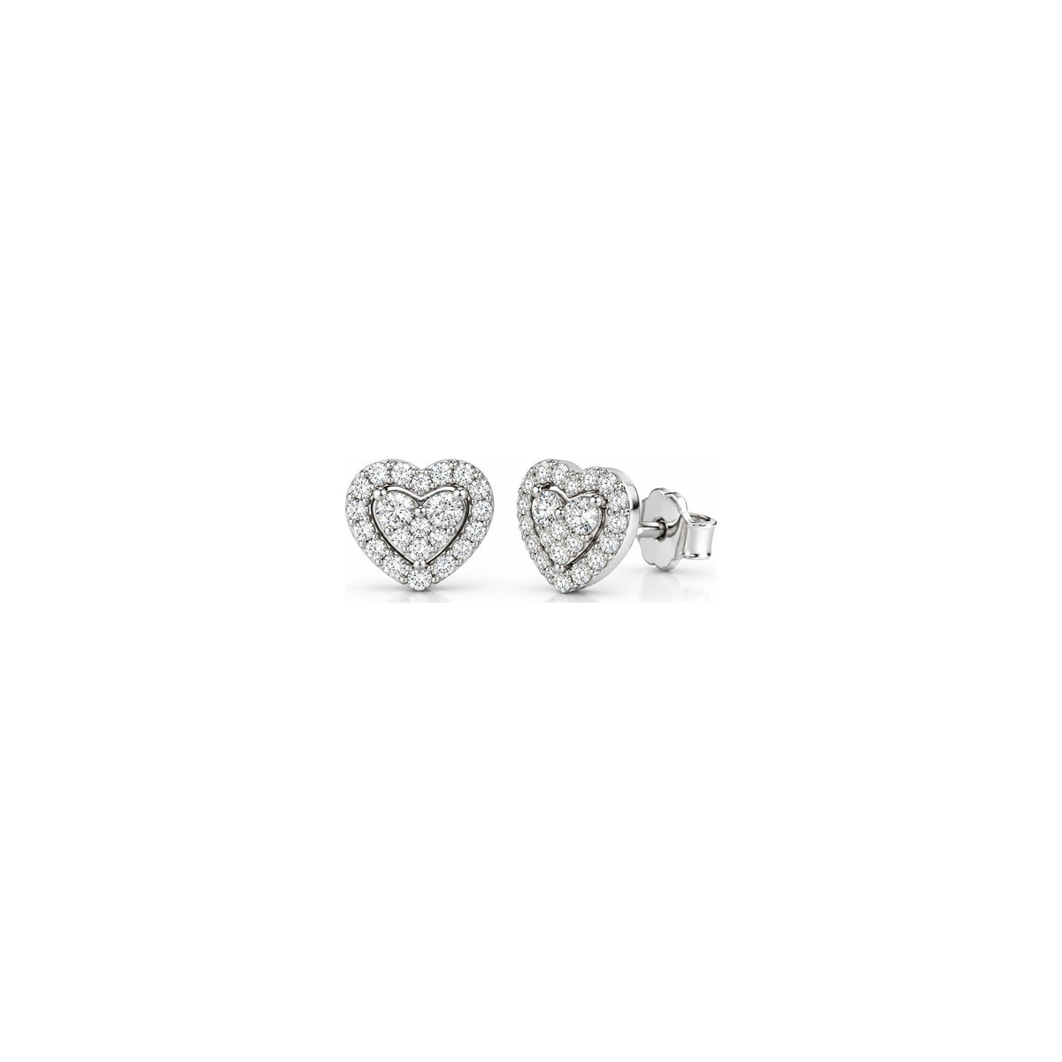 Pendientes Touch con Diamantes Naturales Oro Blanco 18kt AuriA