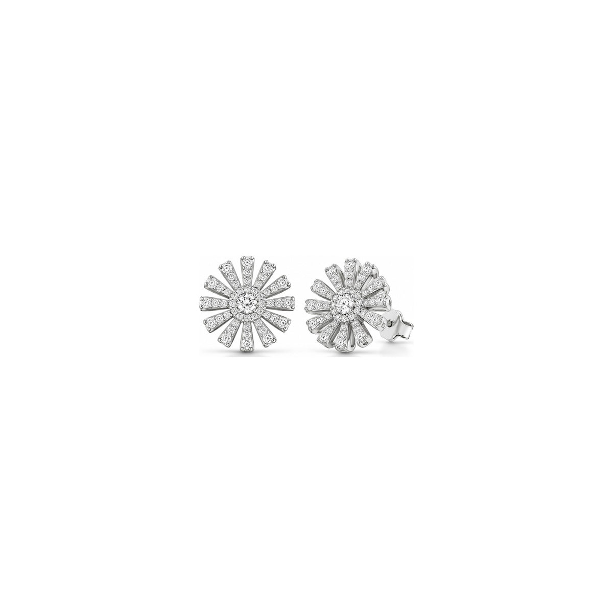 May Earrings with Natural Diamonds in 18kt White Gold by AuriA