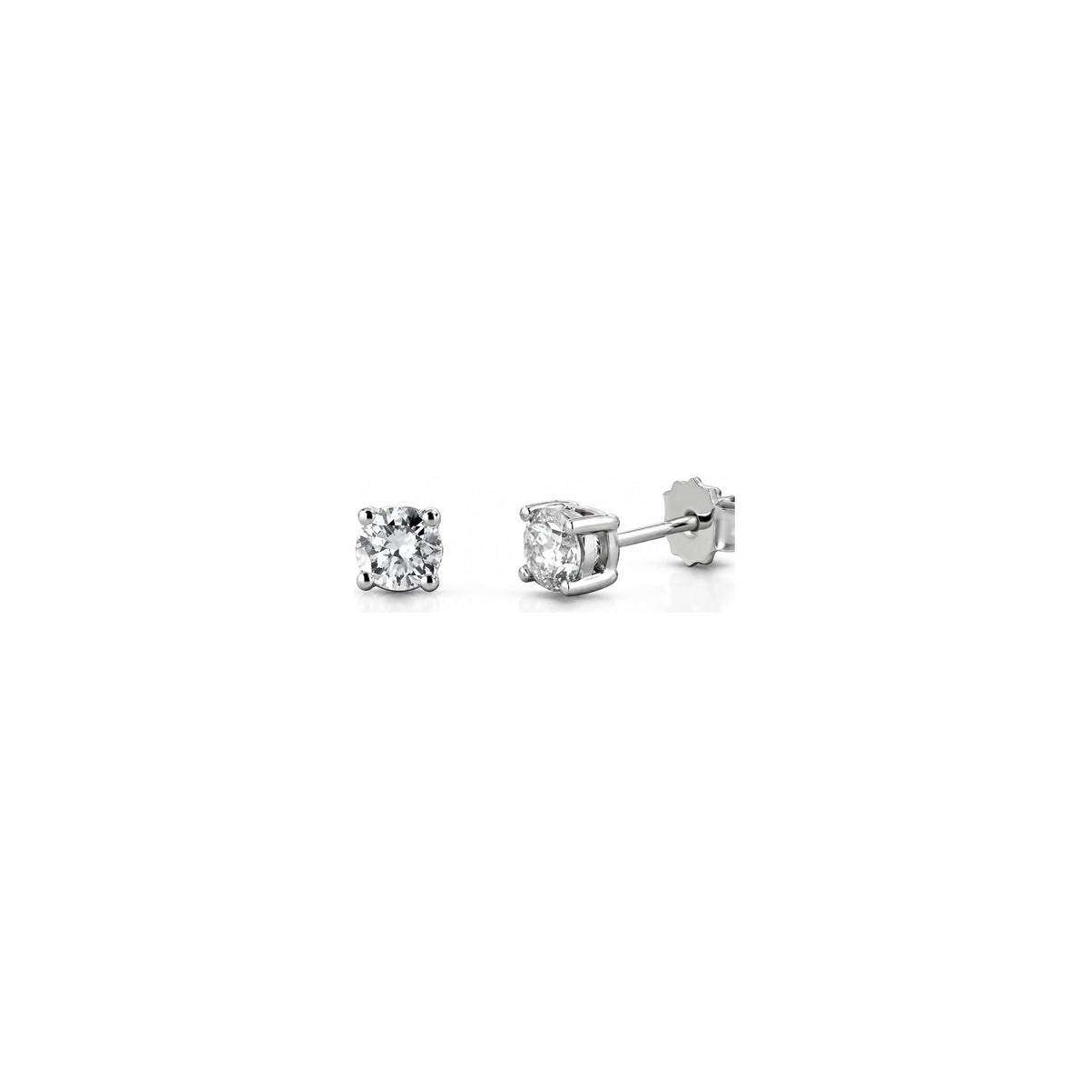 Orecchini Punto Luce Quattro Griffe Classico con Diamanti Naturali in Oro 18kt