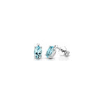 Orecchini con Acquamarina in Oro Bianco 18kt