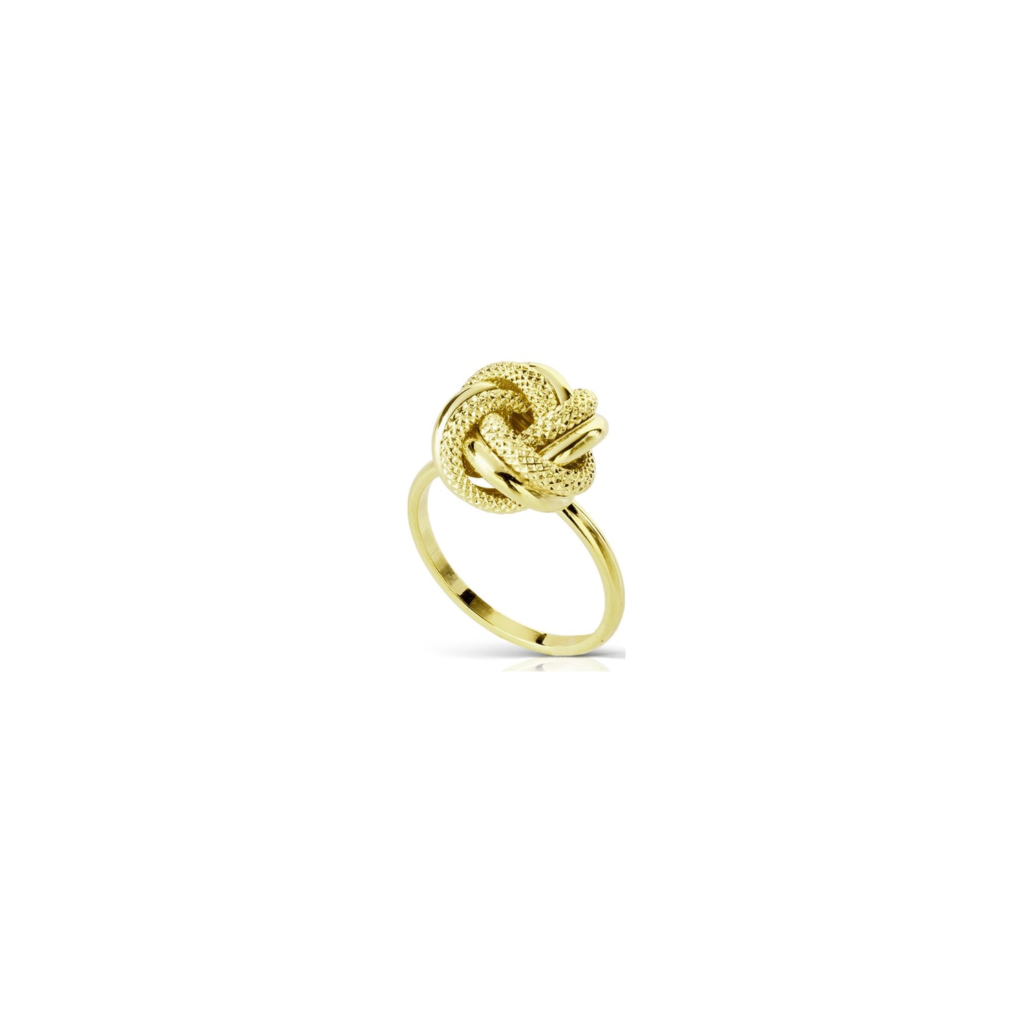 Anello Nodo d’Amore in Oro Giallo 9 Carati Unoaerre