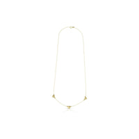Collana Tris di Cuori in Oro Giallo 9 Carati Unoaerre