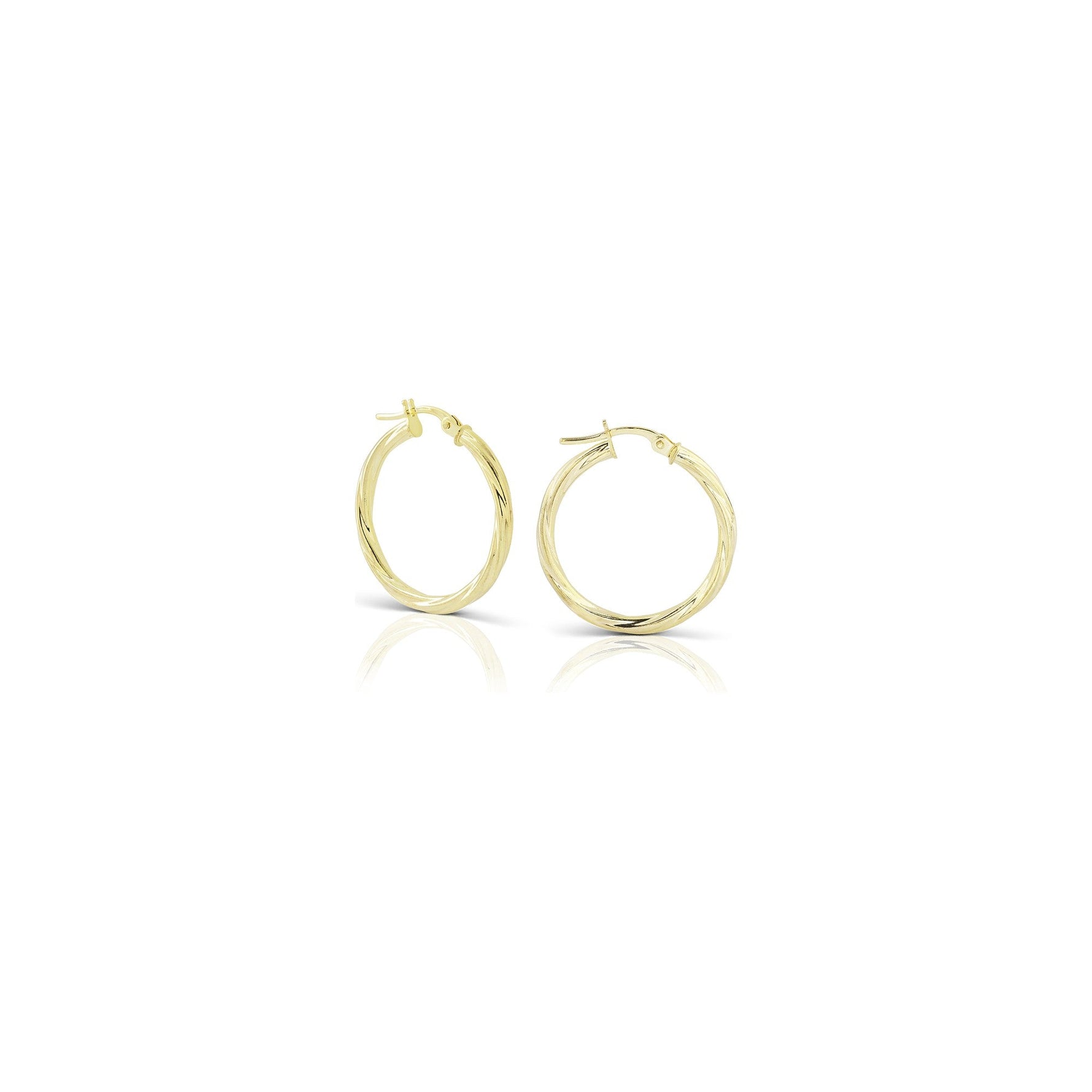 Cerchi Twist Medi in Oro Giallo 9 Carati Unoaerre
