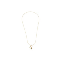 Collana Toggle con Cuore in Oro Giallo 9 Carati Unoaerre