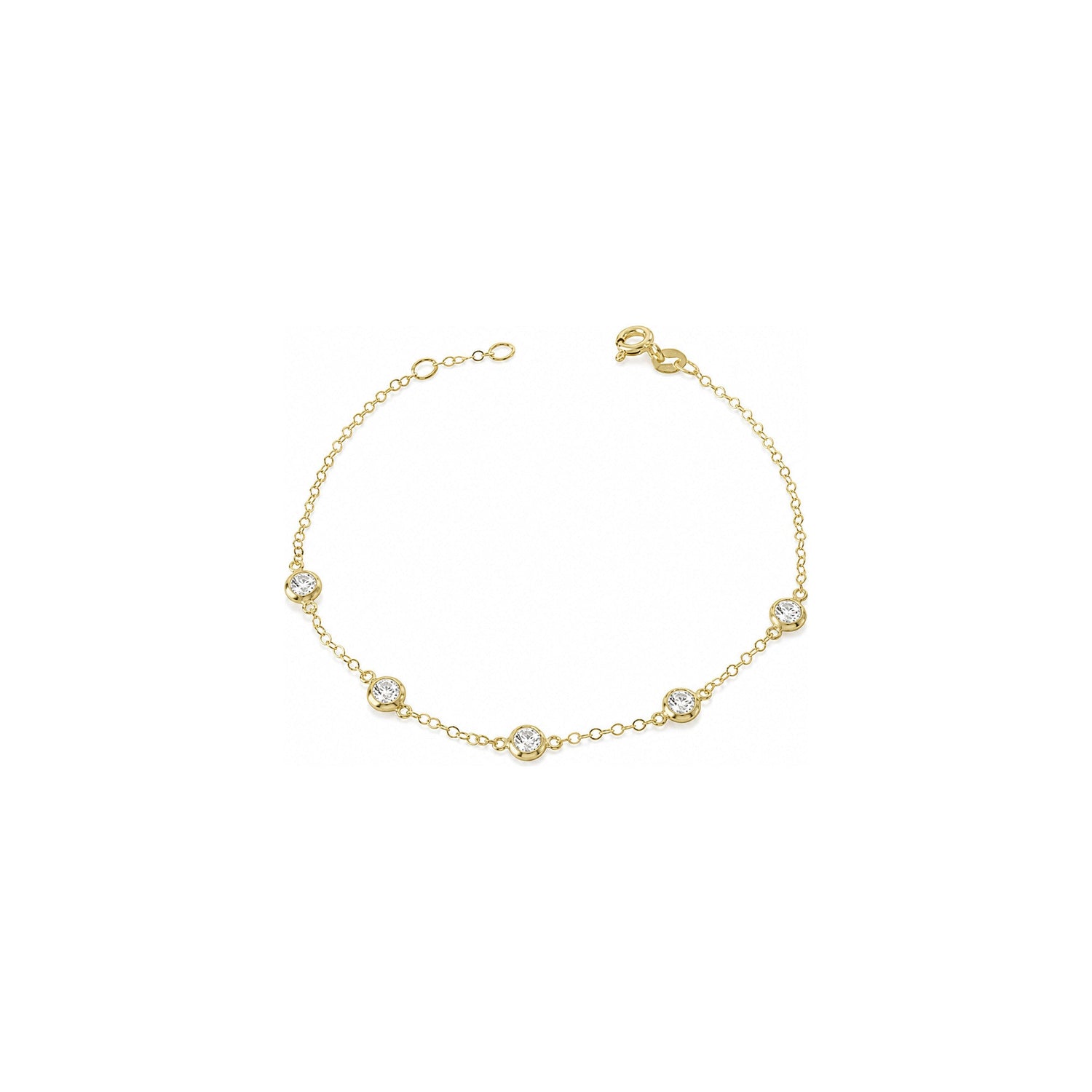 Bracciale Punti Luce in Oro Giallo 9 Carati Unoaerre