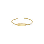 Bracciale Targhetta Grumetta in Oro Giallo 9 Carati Unoaerre