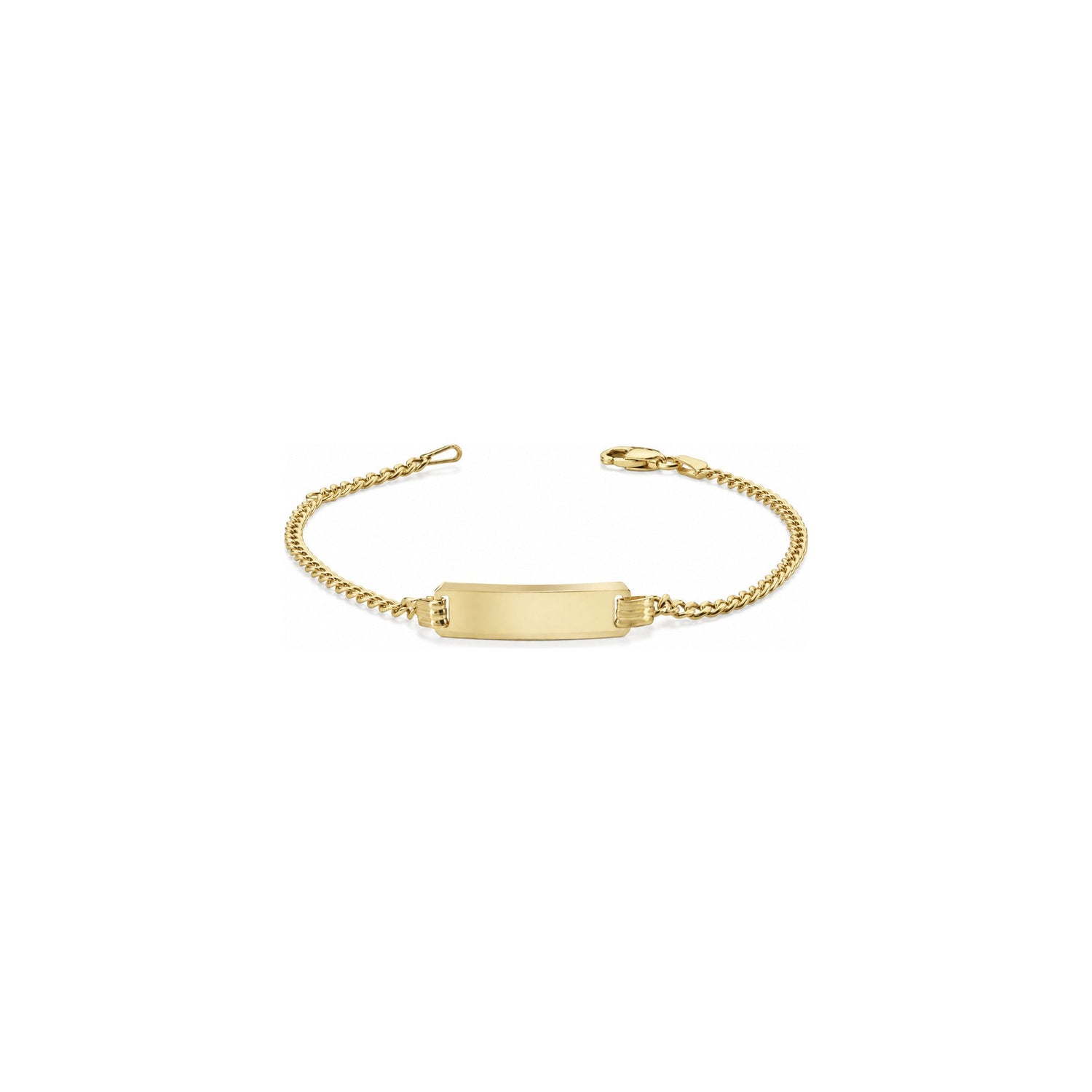 Bracciale Targhetta Grumetta in Oro Giallo 9 Carati Unoaerre