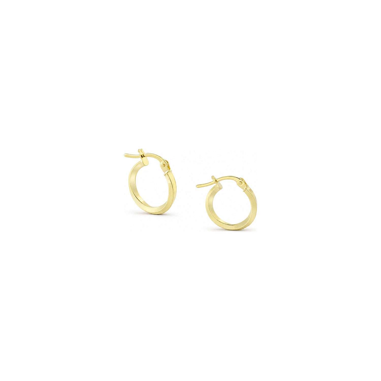 Cerchietti Quadrati Twist in Oro Giallo 9 Carati Unoaerre