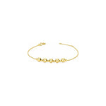 Bracciale Sferette Diamantate in Oro Giallo 9 Carati Unoaerre