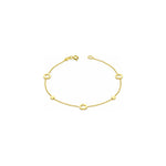 Bracciale Portafortuna in Oro Giallo 9 Carati Unoaerre