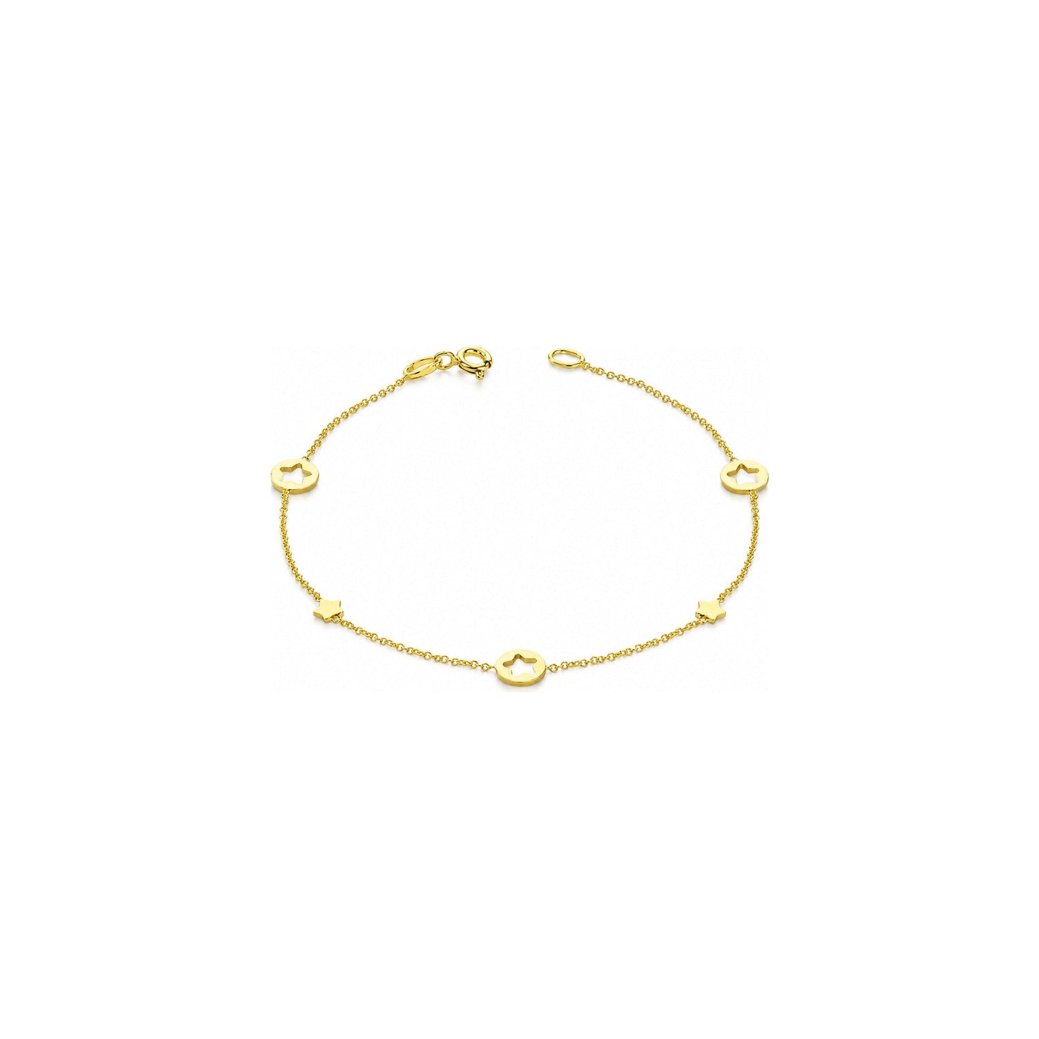 Bracciale Portafortuna in Oro Giallo 9 Carati Unoaerre