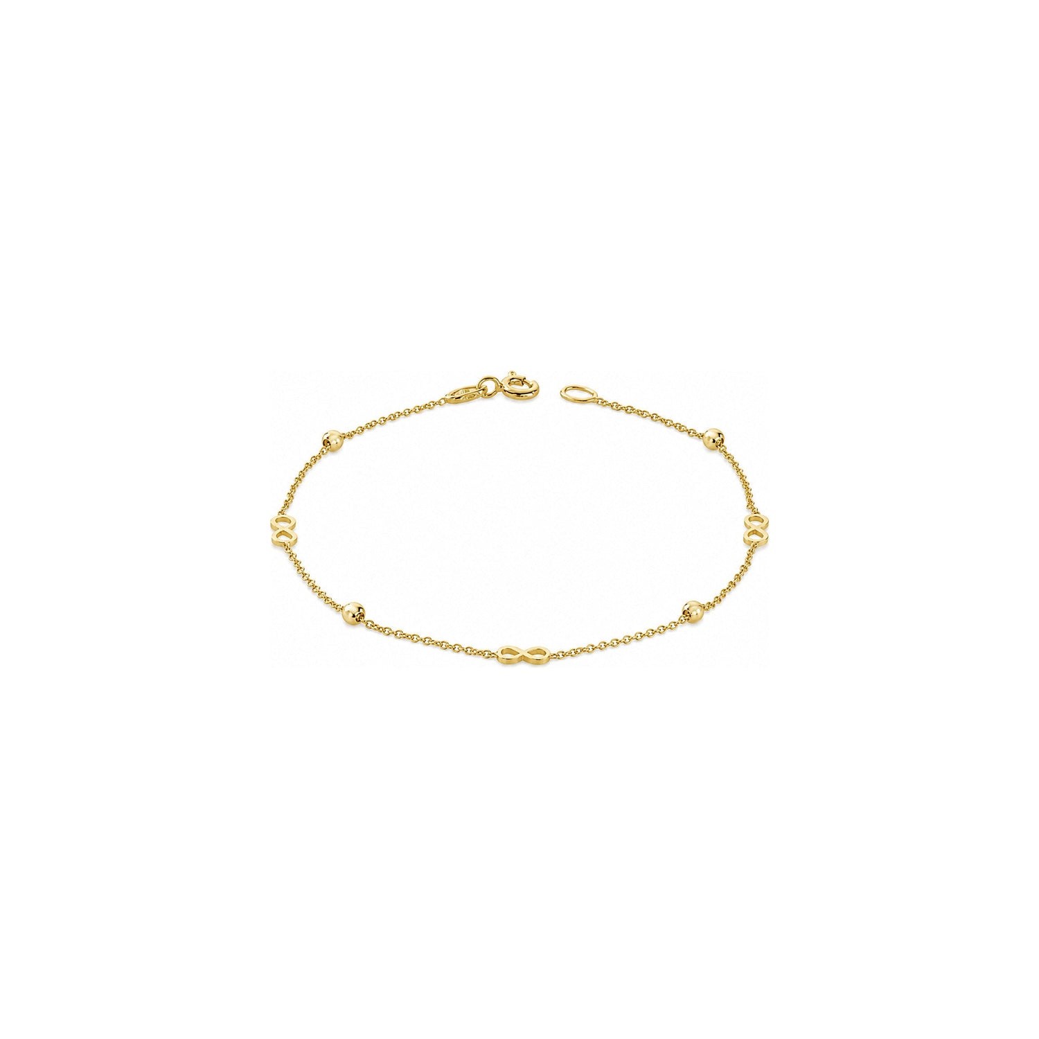 Bracciale Infinito in Oro Giallo 9 Carati Unoaerre
