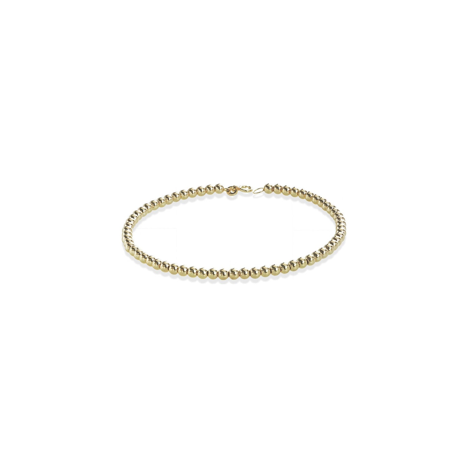 Bracciale Boule 3mm in Oro Giallo 9 Carati Unoaerre