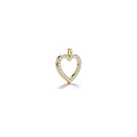 Colgante Corazón Circonitas en Oro Amarillo 9 Quilates Unoaerre