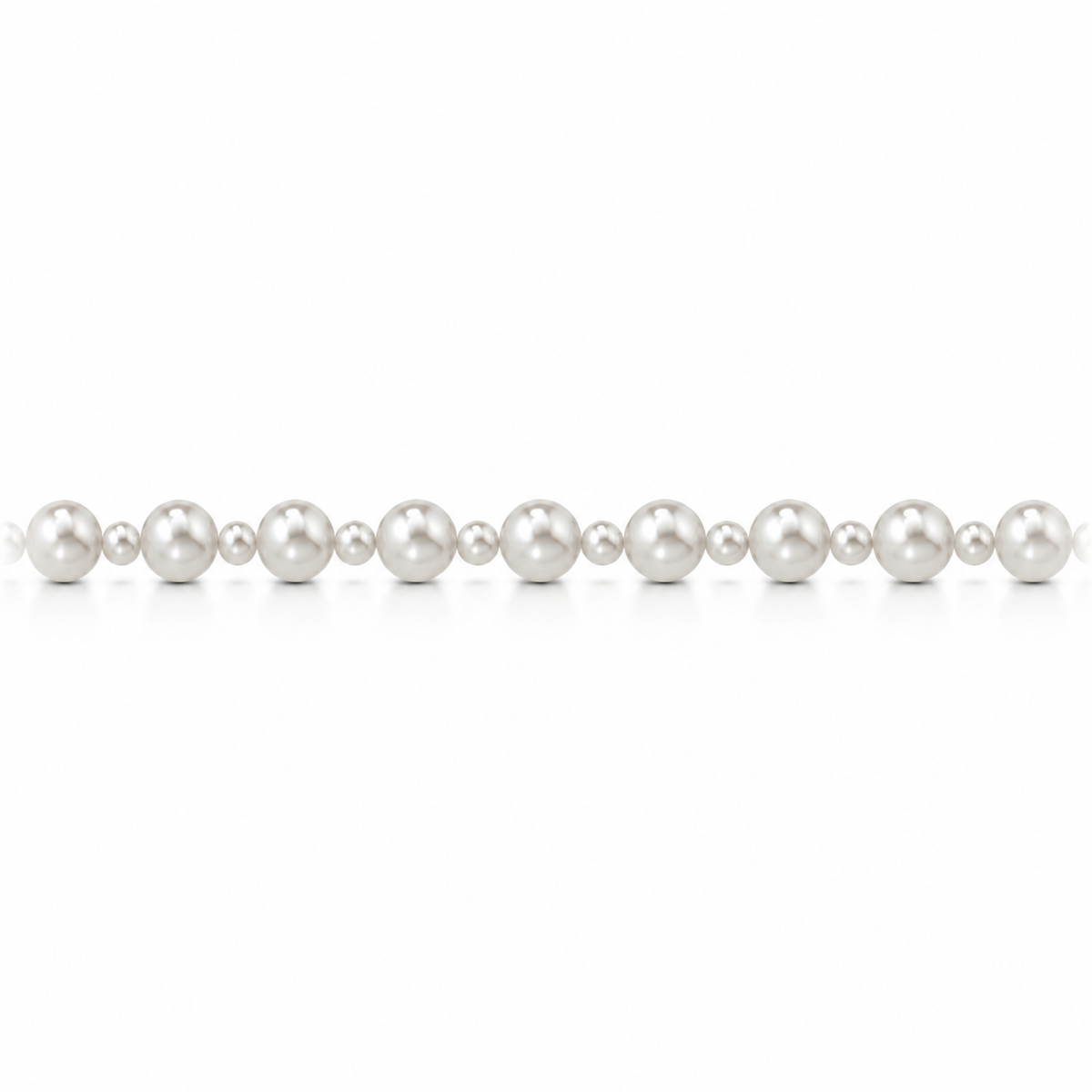 Collana di Perle in Oro Bianco 18kt