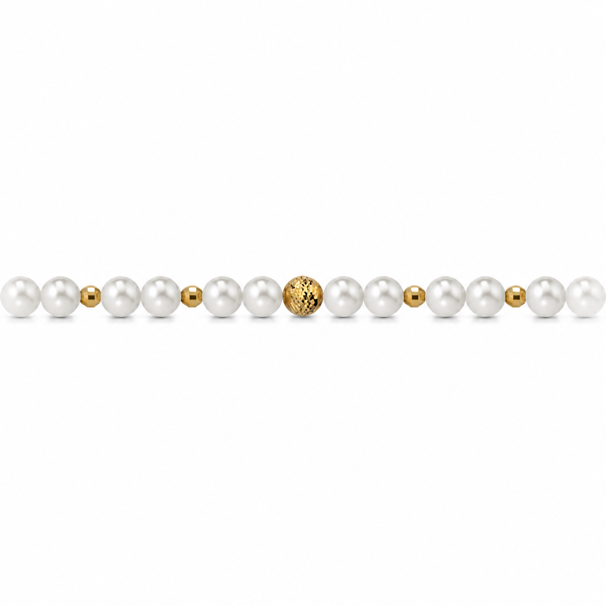 Collana di Perle con Sfere Sfaccettate