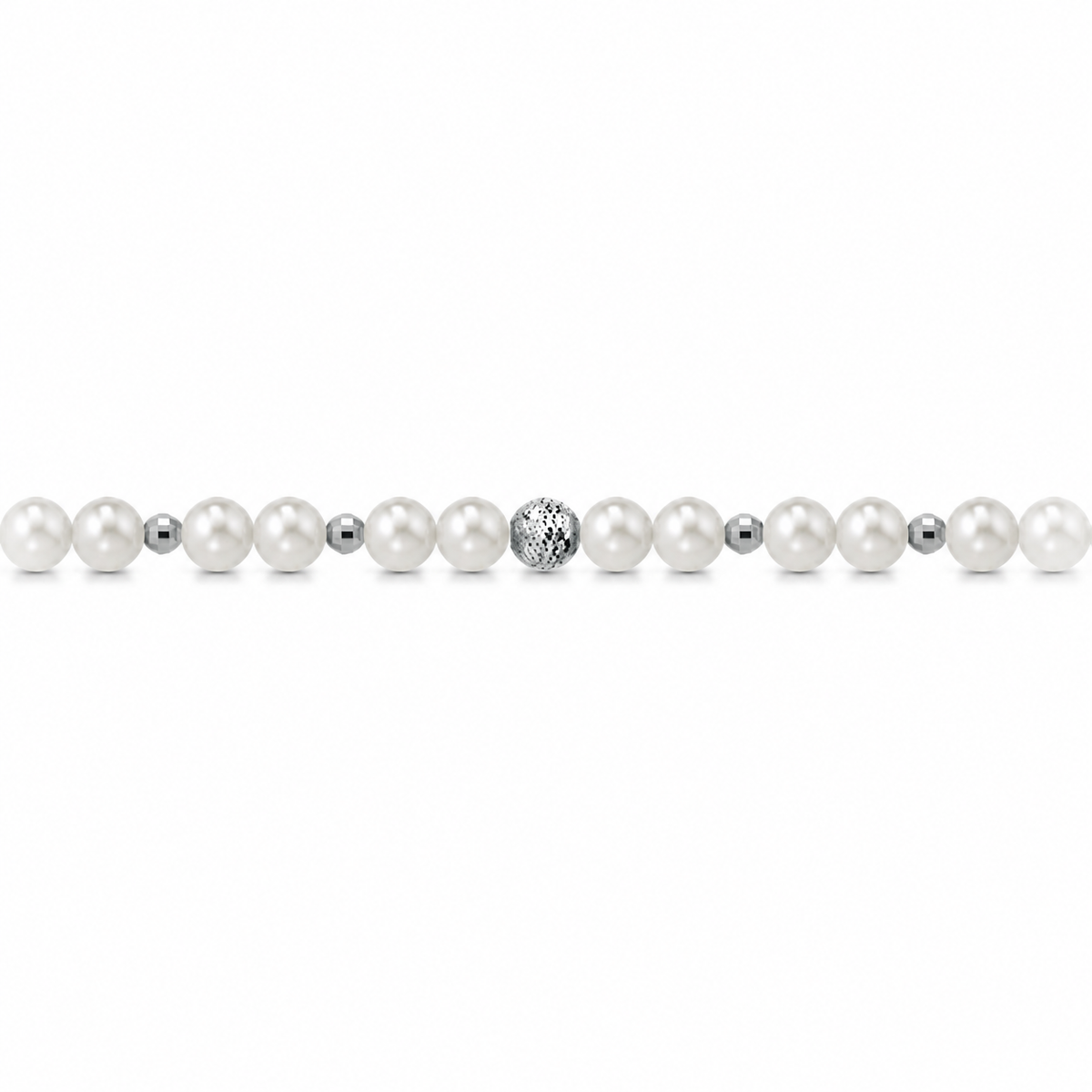 Collana di Perle con Sfere Sfaccettate