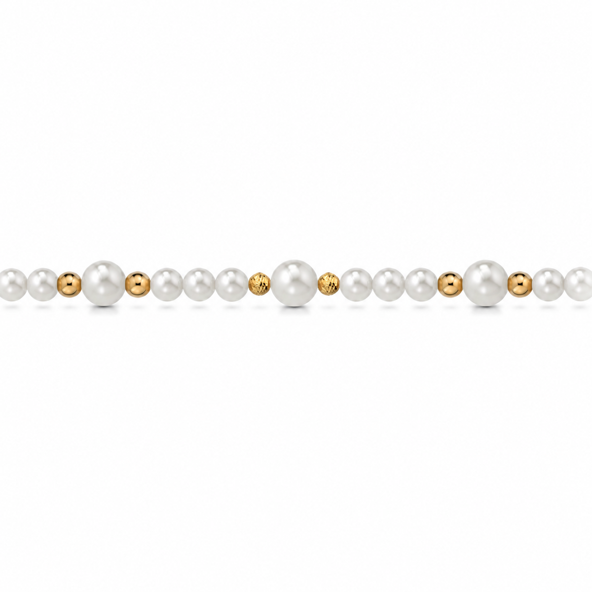 Collana di Perle con Perla Centrale in Oro Giallo 18kt