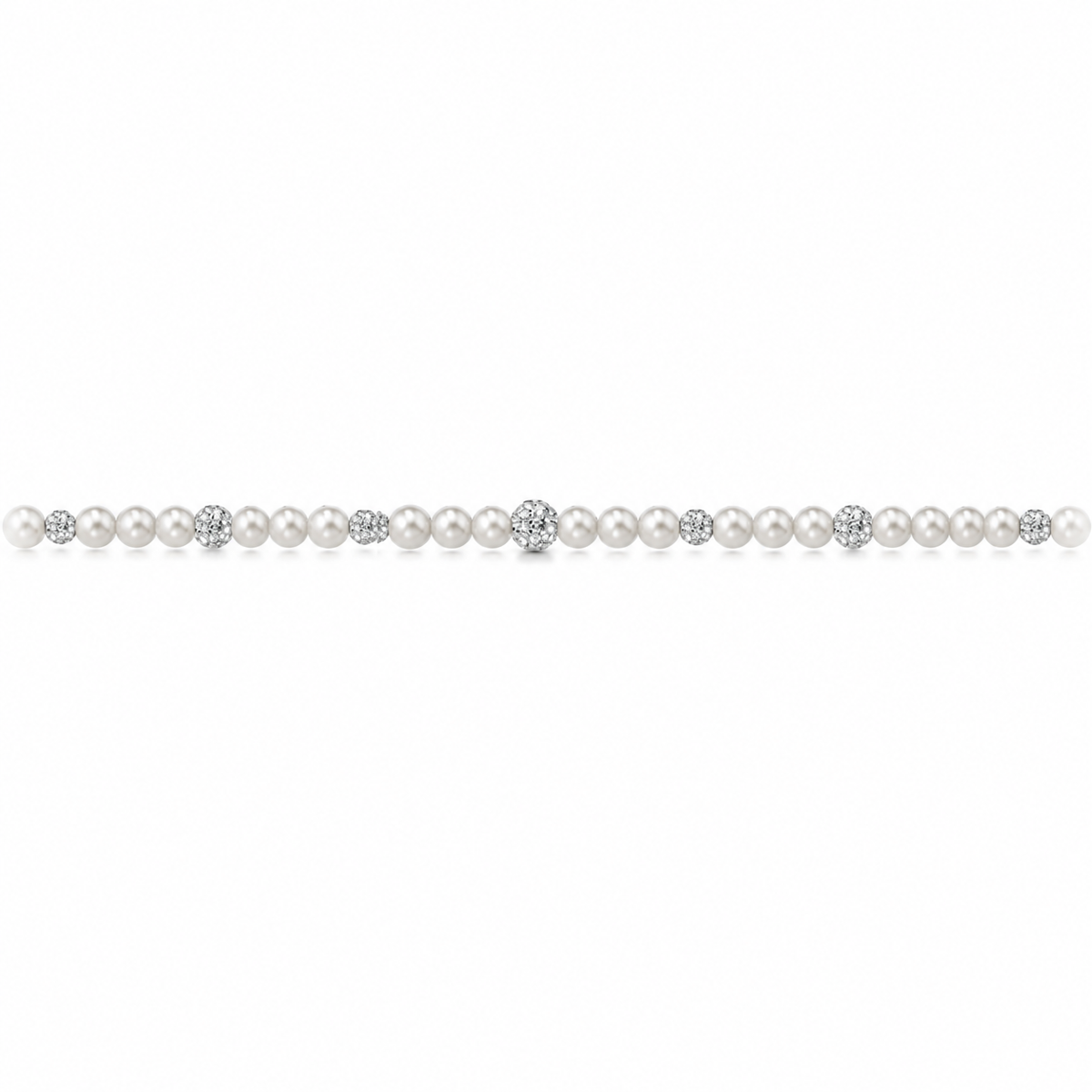 Collana di Perle con Sfere di Zirconi