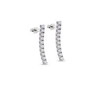 Orecchini Pendenti Tennis Diamanti Lab Grown Oro 18kt
