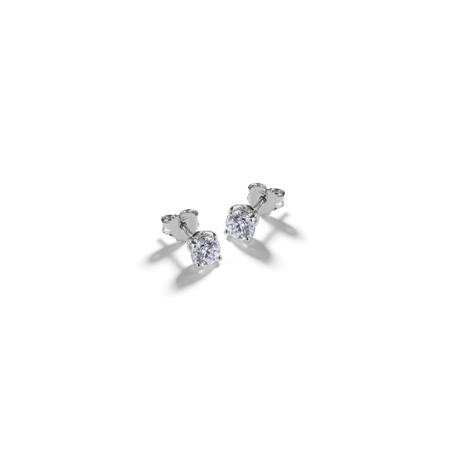 Orecchini Punto Luce Diamanti Lab Grown 1.06 ct Oro Bianco 9kt