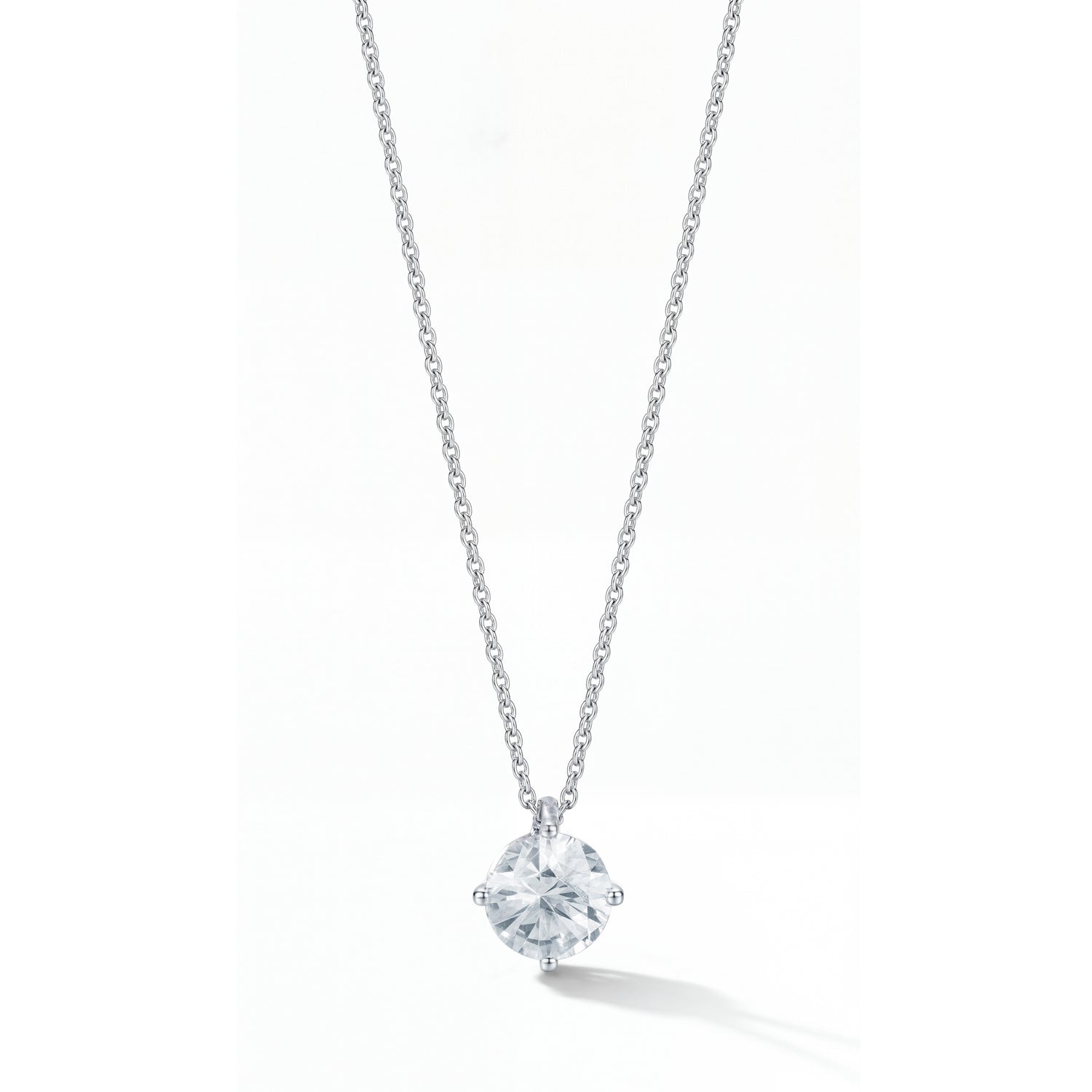 Collana Punto Luce Diamante Lab Grown 1.05 ct Oro Bianco 9kt