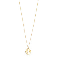 9 Karat Yellow Gold Necklace with Navette Pendant – 40/45 cm