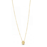 9-Karat Yellow Gold Necklace with Double-Sided Oval Pendant – 40/45 cm