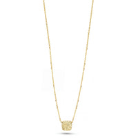9 Karat Yellow Gold Necklace with Double-Sided Cushion Tablet – 40/45 cm