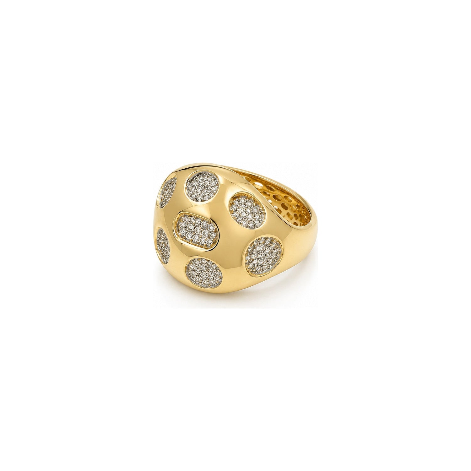 Anello Pavé Oro 18 Carati Urigold