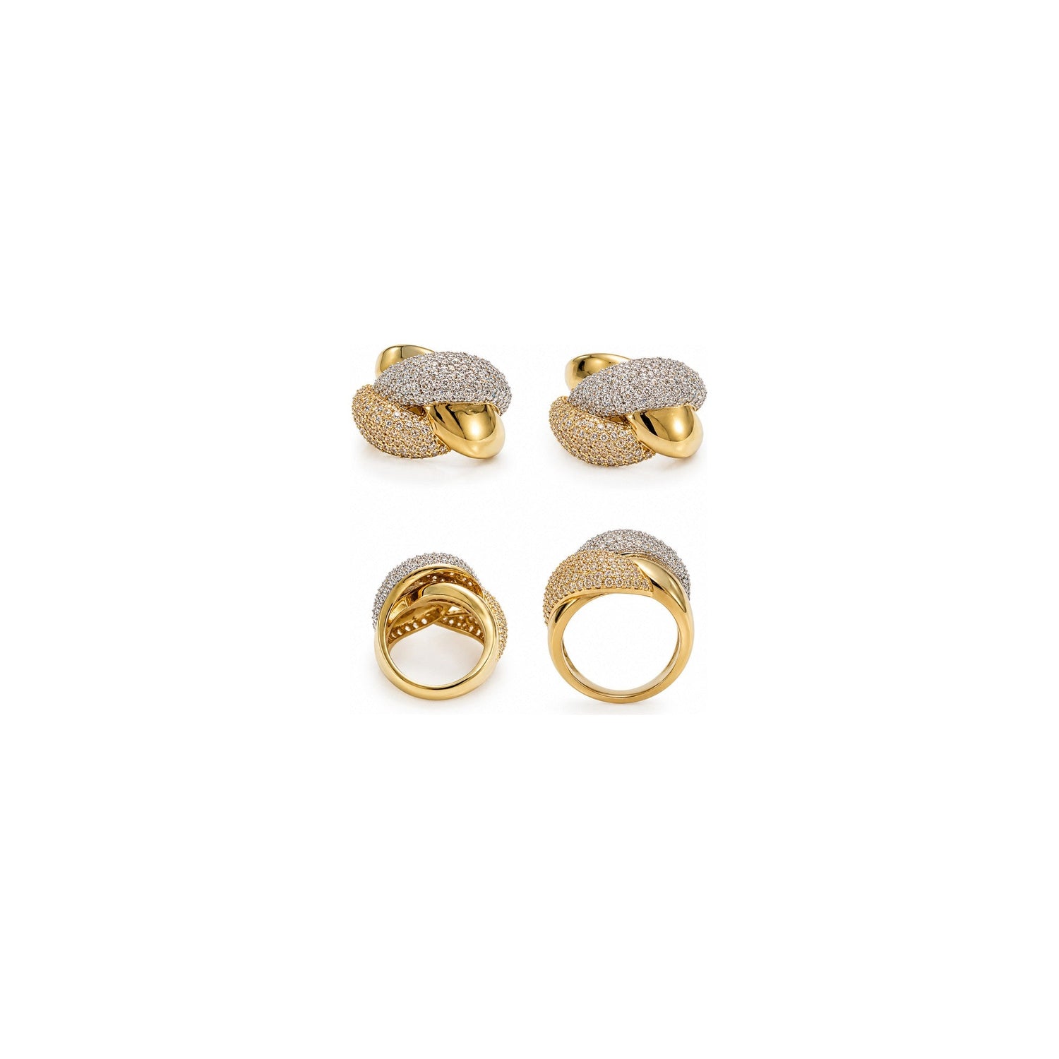Anello Pavé Oro 18 Carati Urigold