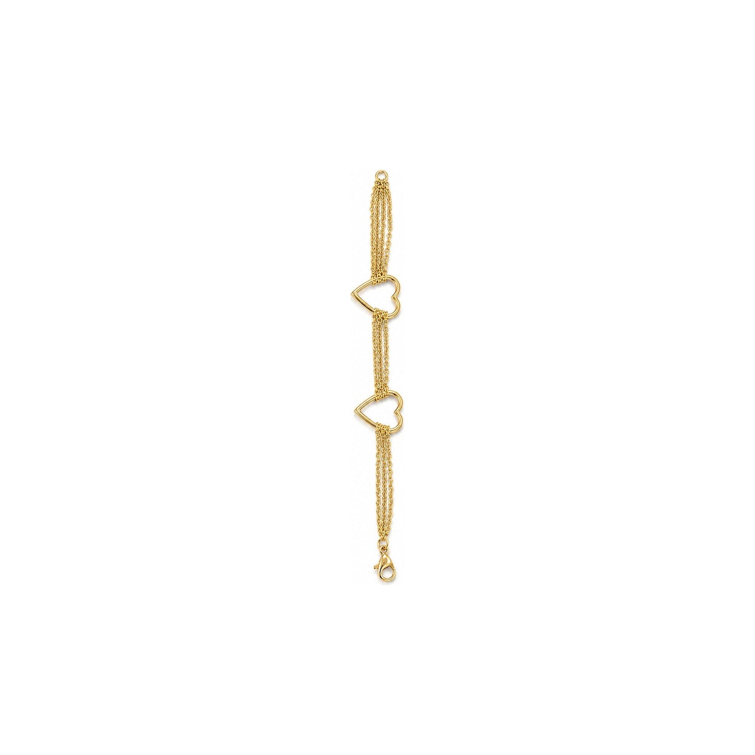 Bracciale Cuori Oro 18 Carati Urigold