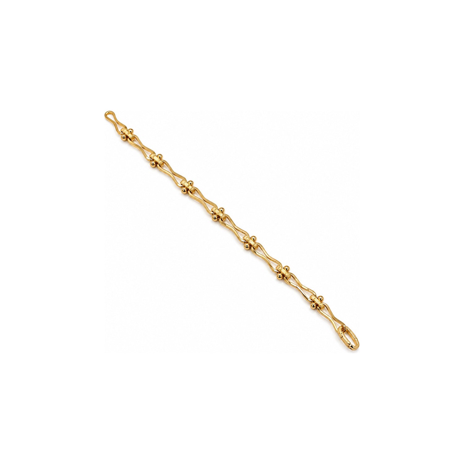 Bracciale a Maglia Fantasia con Sfere Oro 18 Carati Urigold