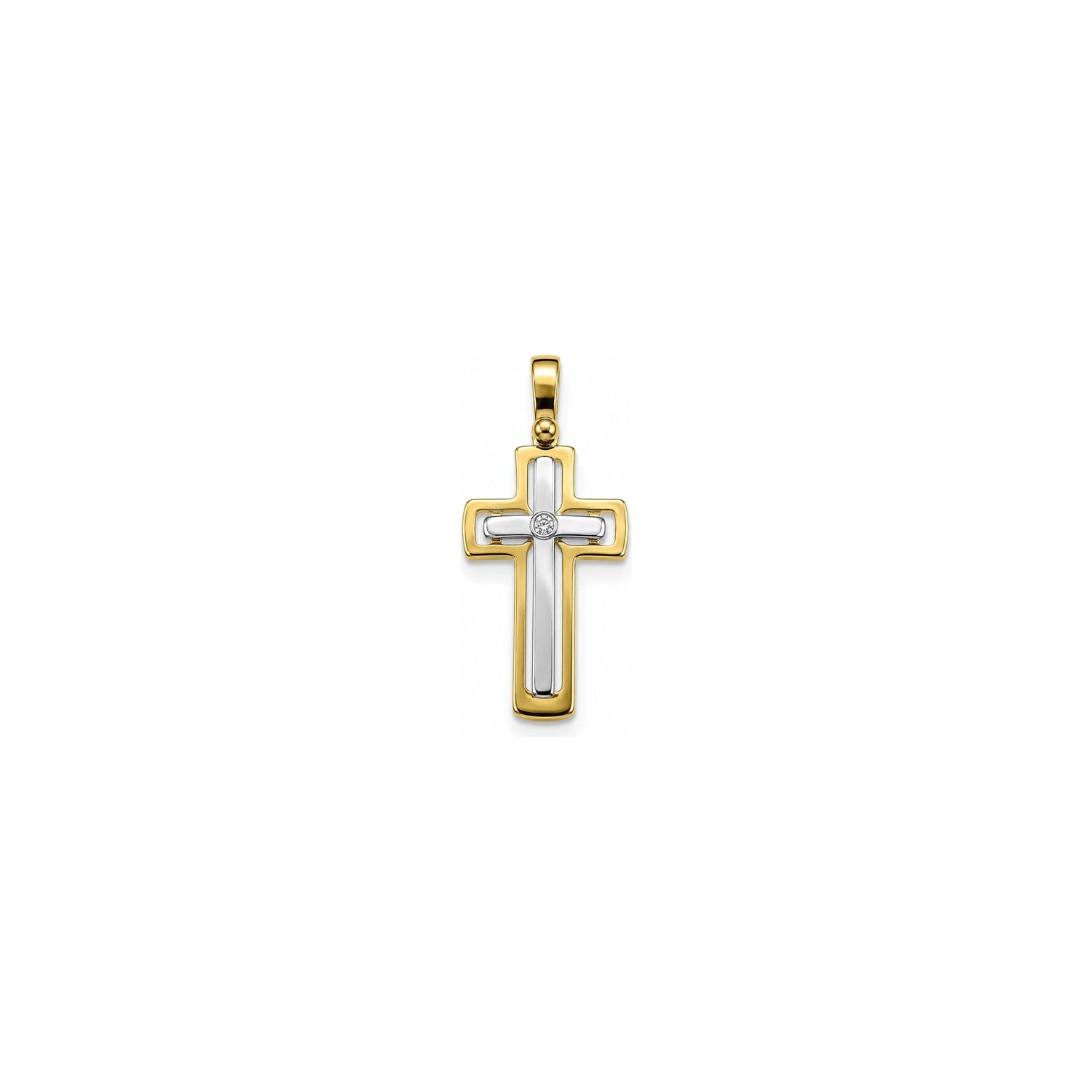Ciondolo Croce Oro 18 Carati Urigold