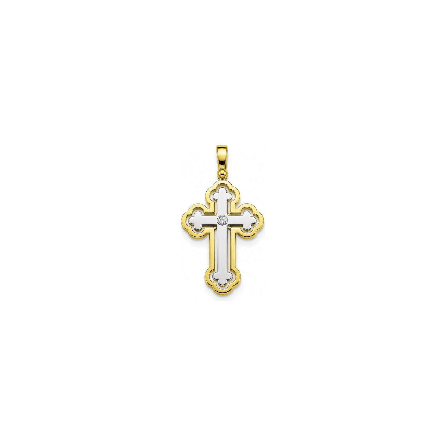 Ciondolo Croce Oro 18 Carati Urigold