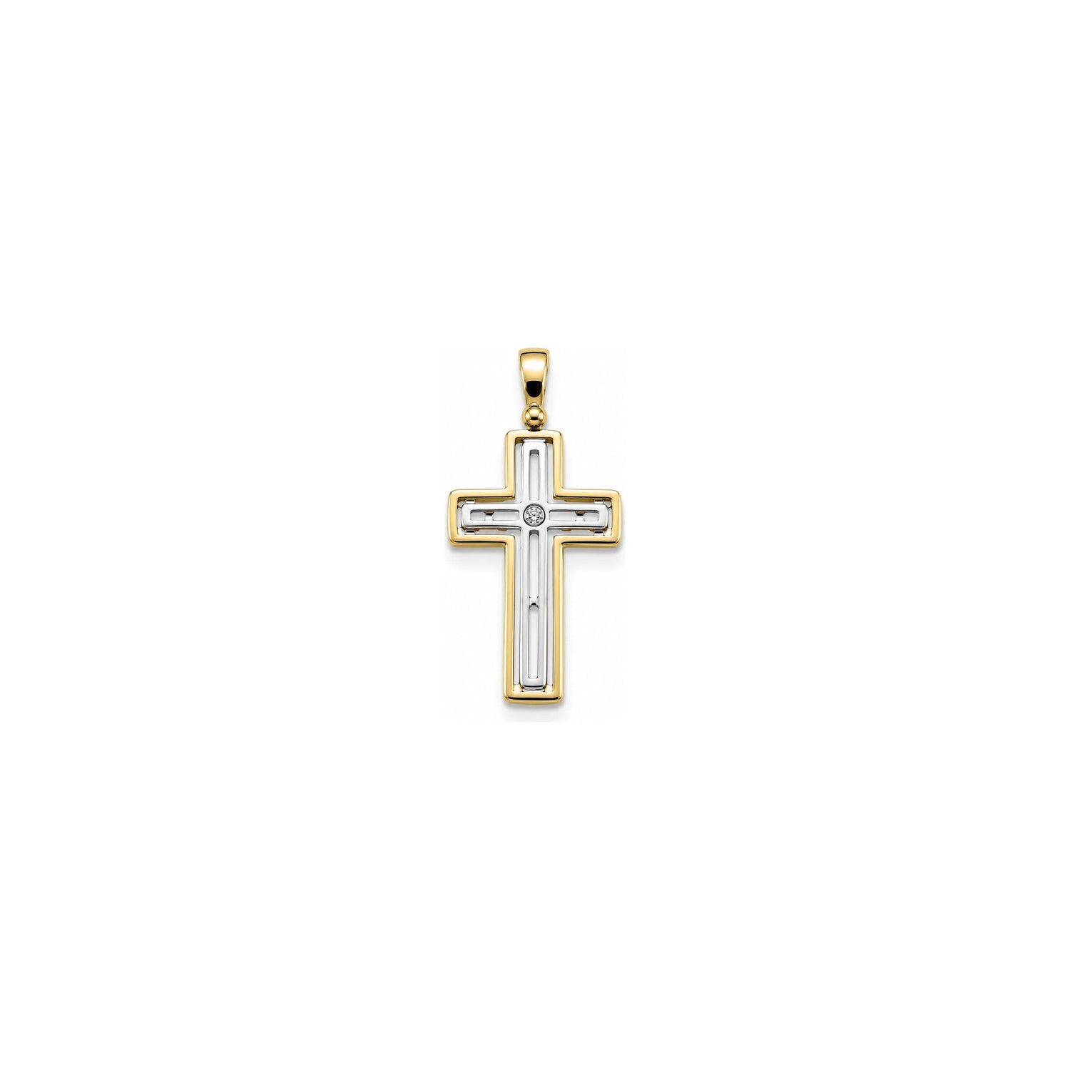 Ciondolo Croce Oro 18 Carati Urigold