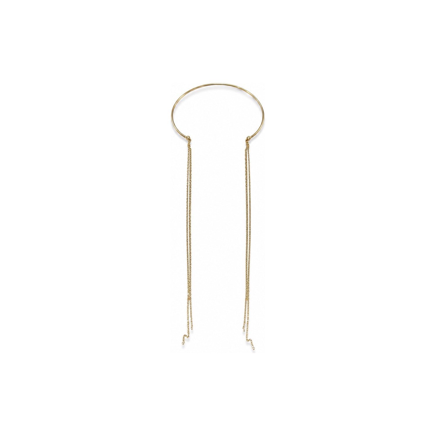 Collana Girocollo Rigido con Frange a Catena Oro 18 Carati Urigold