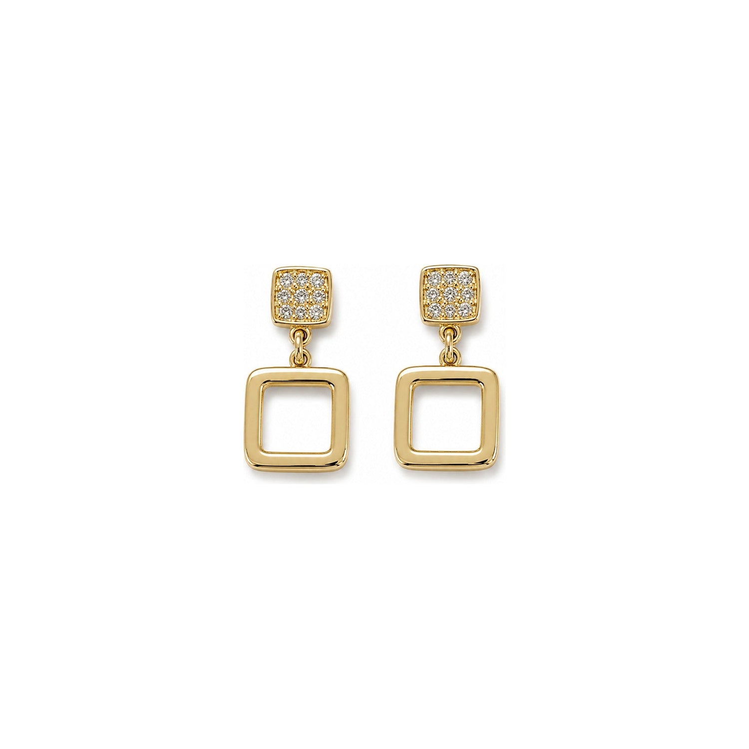 Orecchini Quadrati Oro 18 Carati Urigold