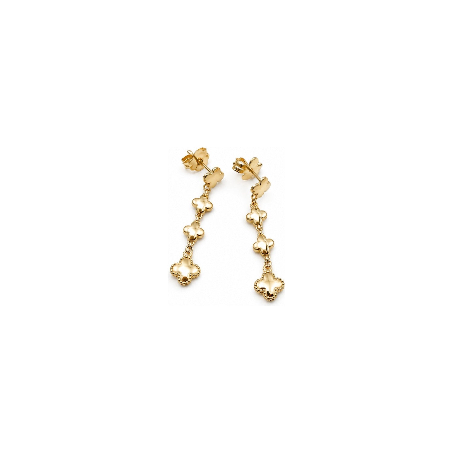 Orecchini Quadrifoglio Oro 18 Carati Urigold