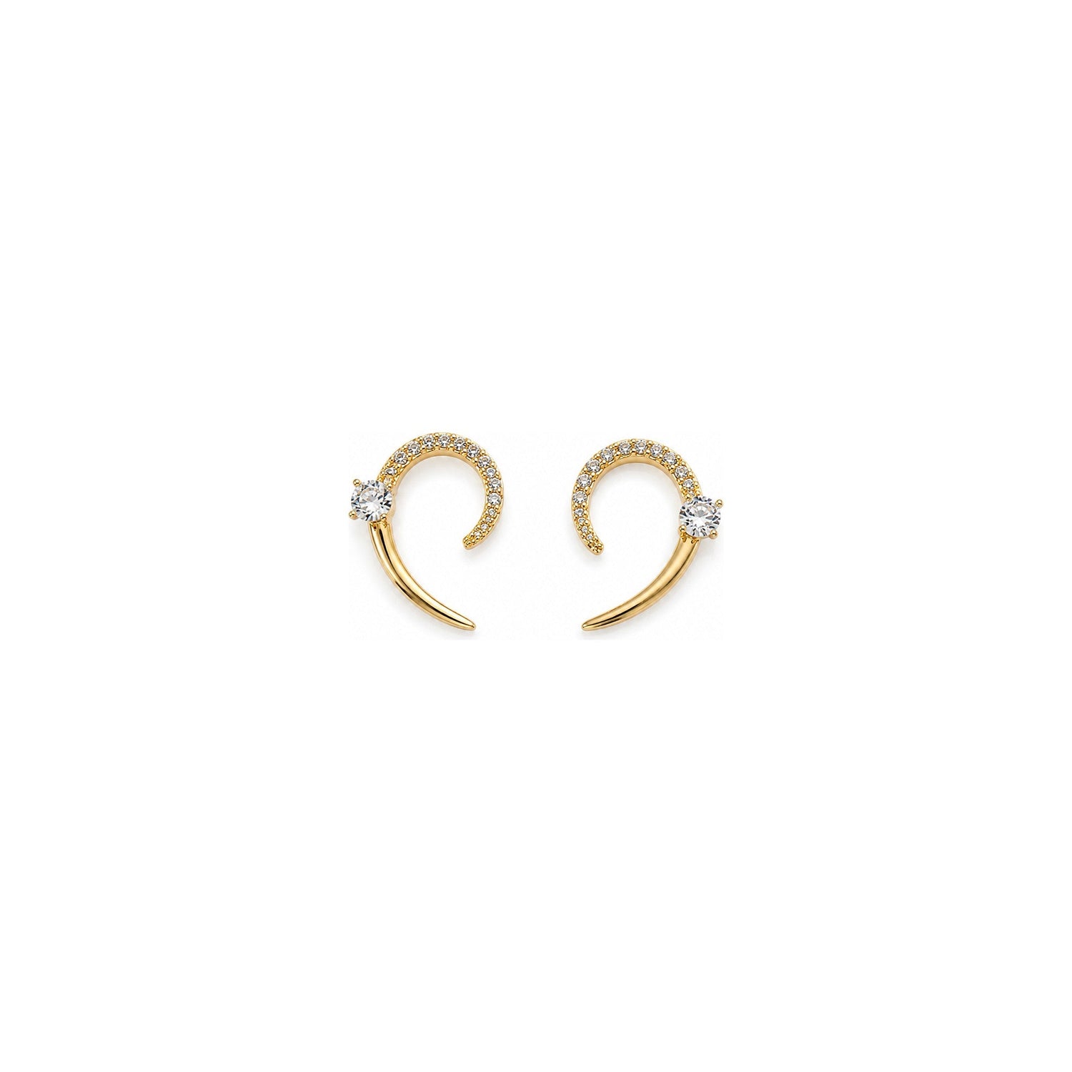 Orecchini Corno Oro 18 Carati Urigold