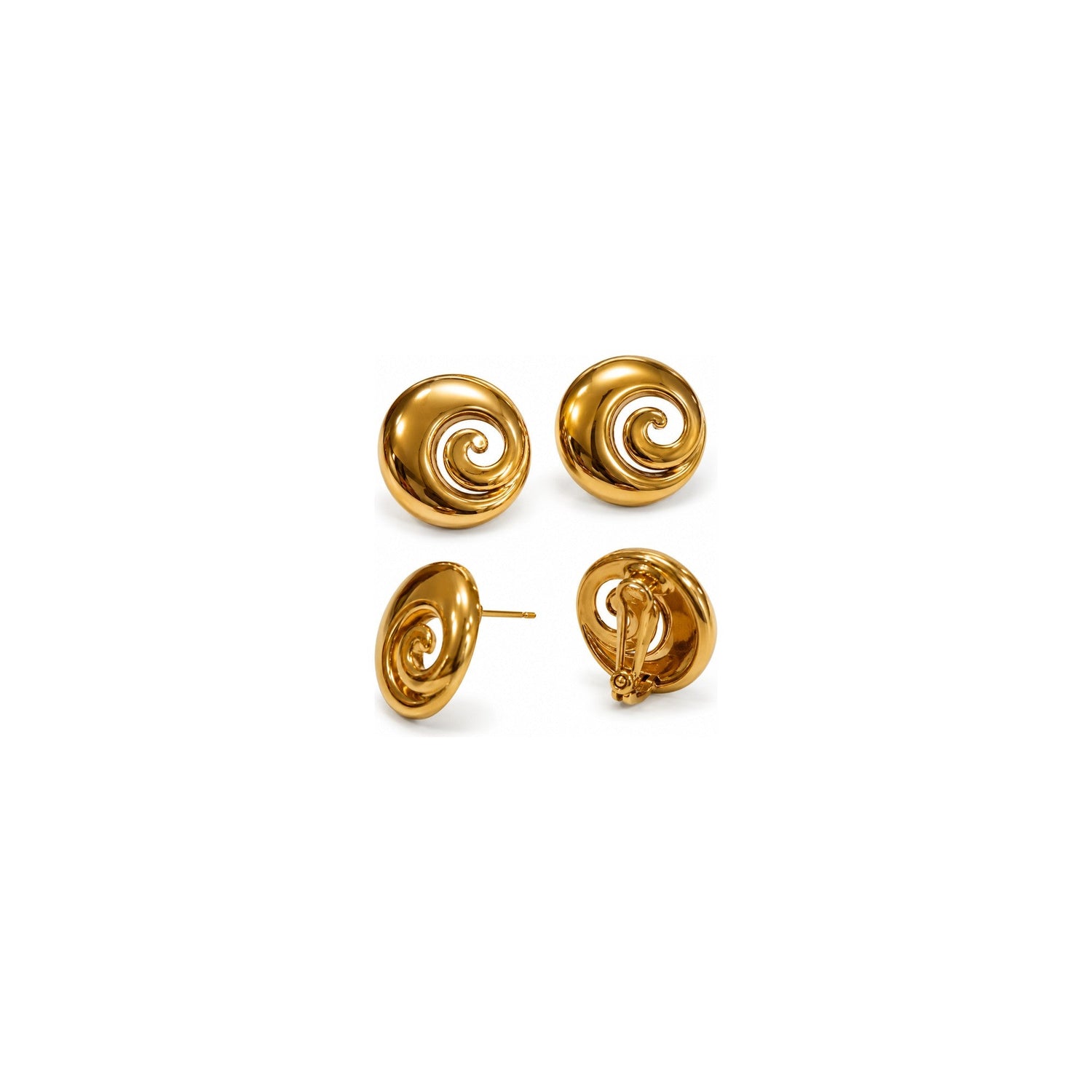 Orecchini Spirale Oro 18 Carati Urigold