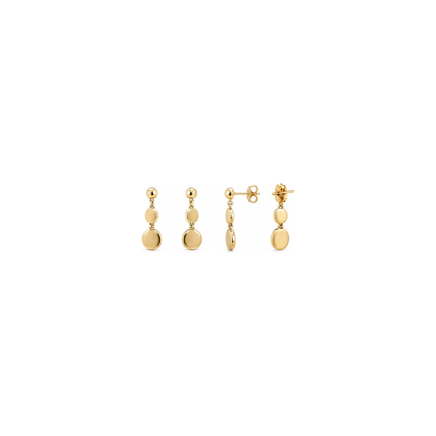 Orecchini Ovale Oro 18 Carati Urigold