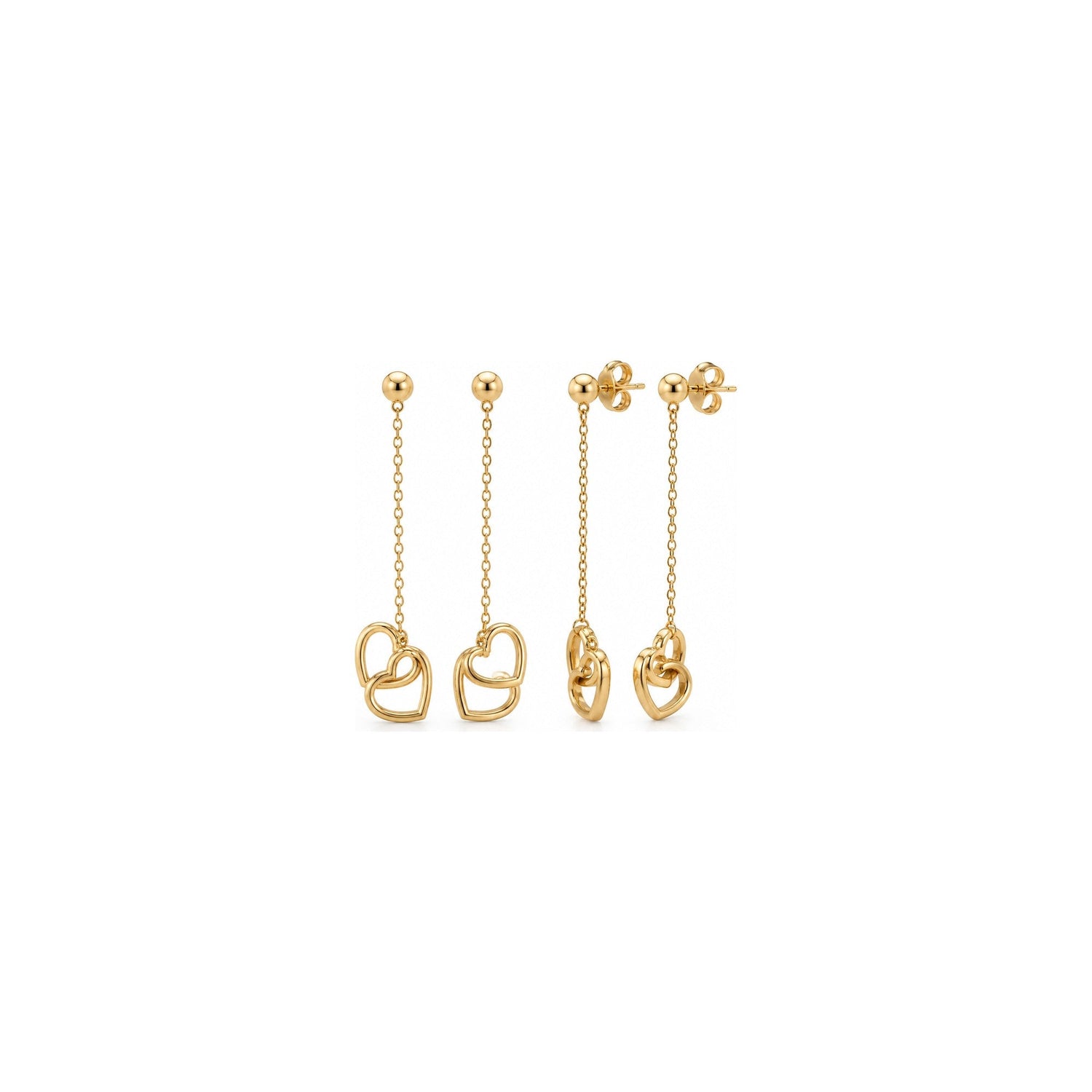 Orecchini Cuore Oro 18 Carati Urigold
