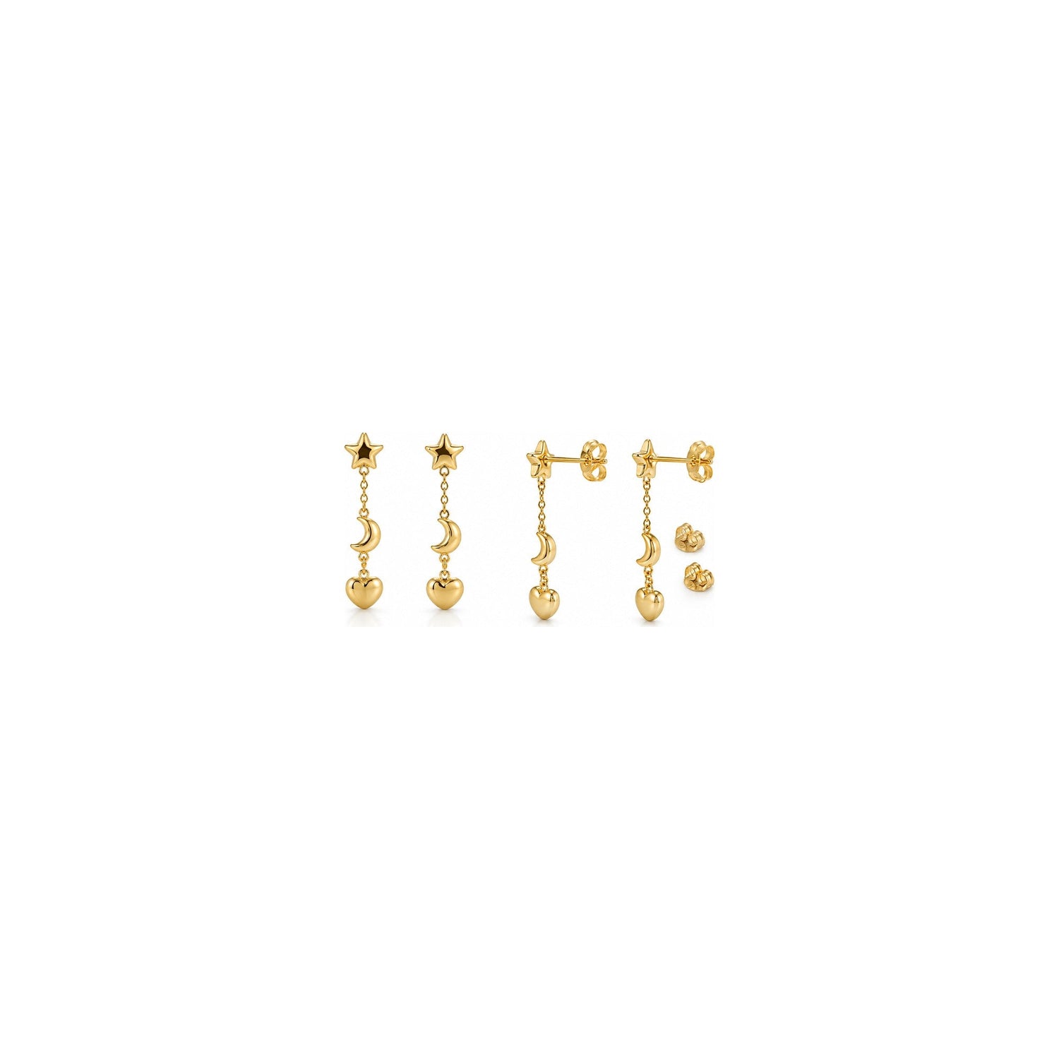 Orecchini Stella Oro 18 Carati Urigold