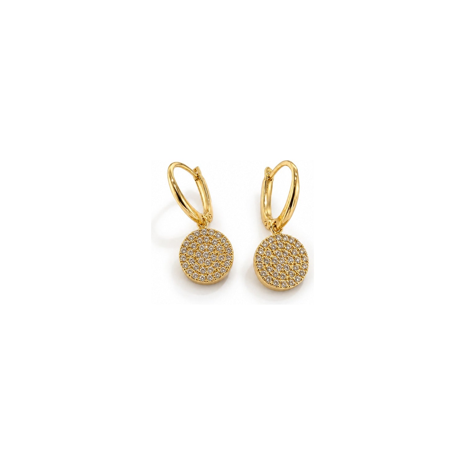 Orecchini Disco Oro 18 Carati Urigold