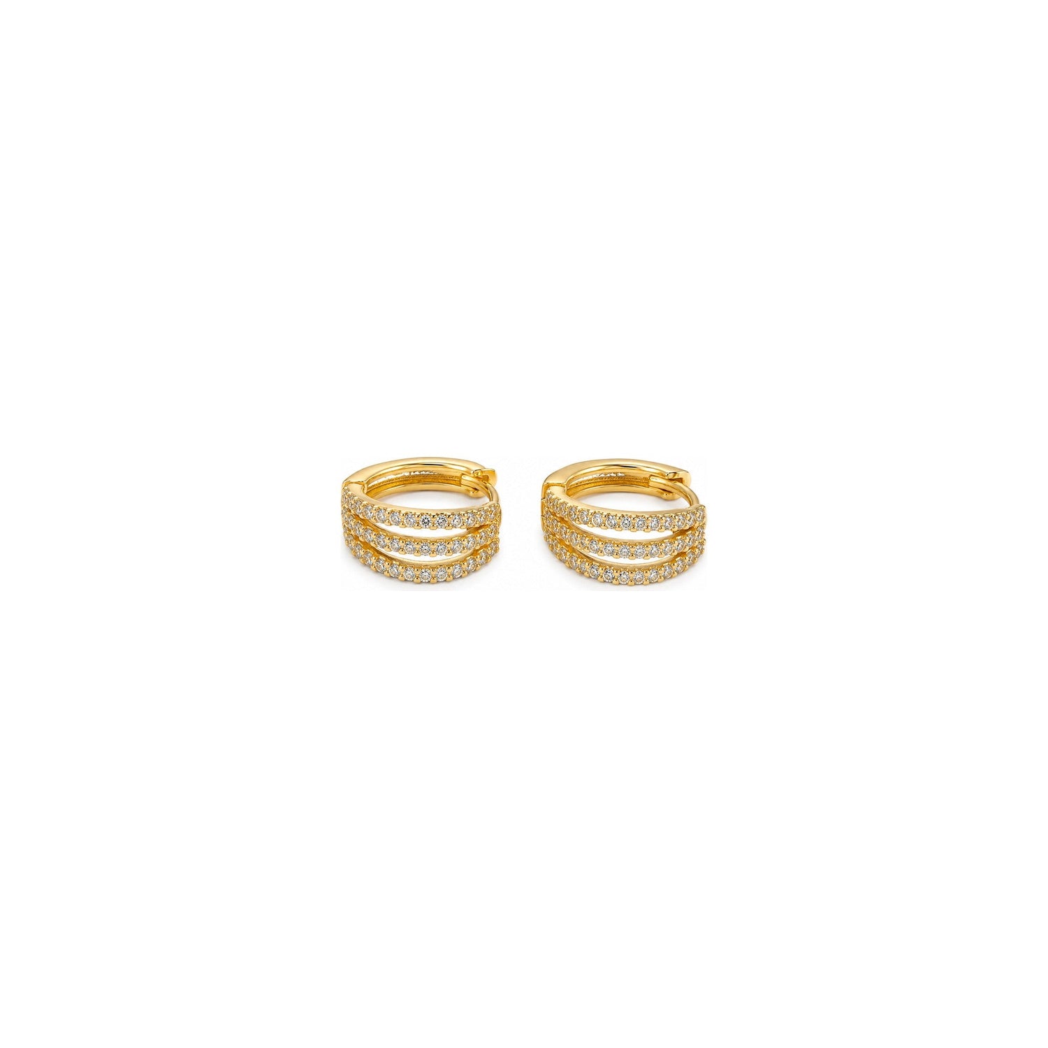 Orecchini Pavé Oro 18 Carati Urigold