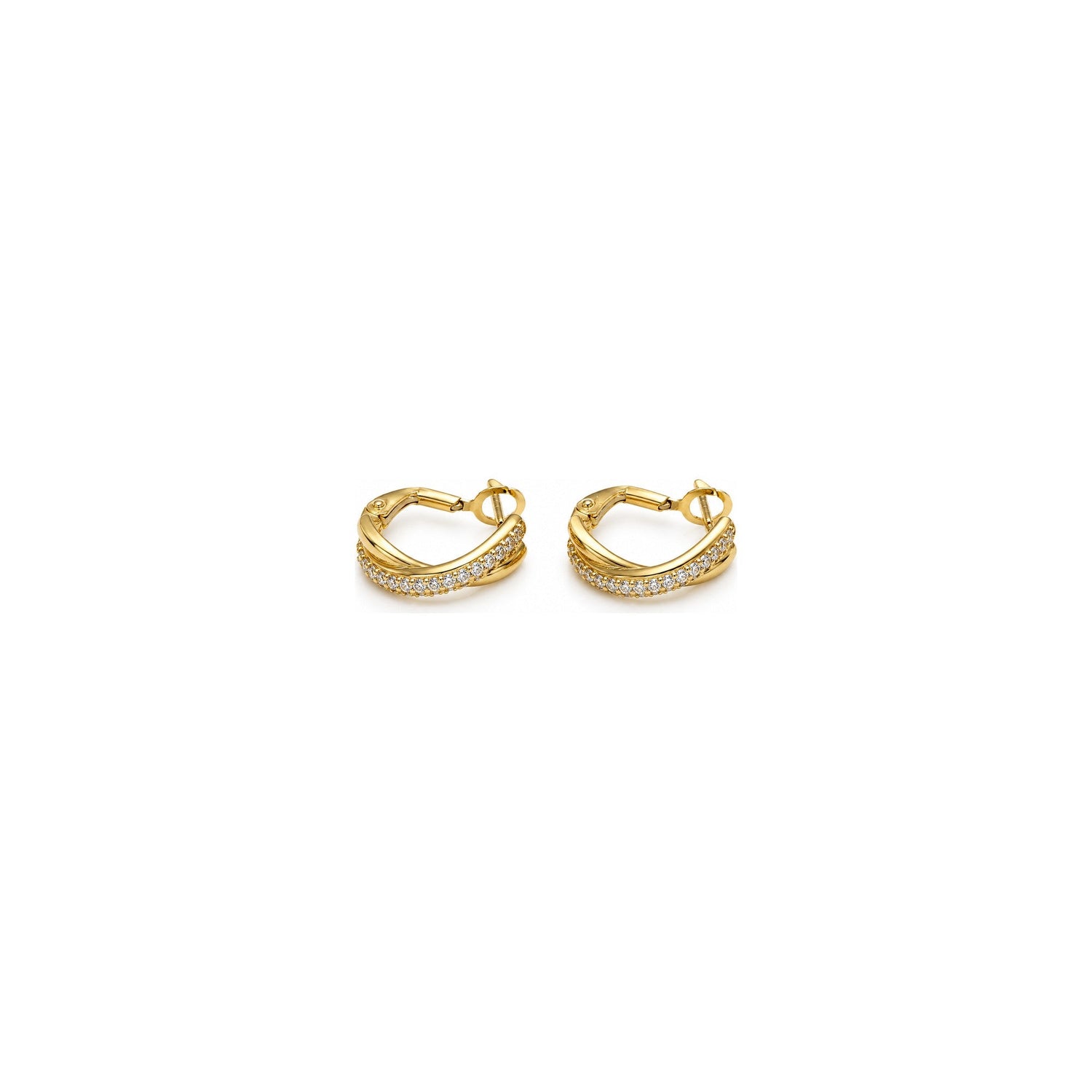Orecchini Incrocio Oro 18 Carati Urigold
