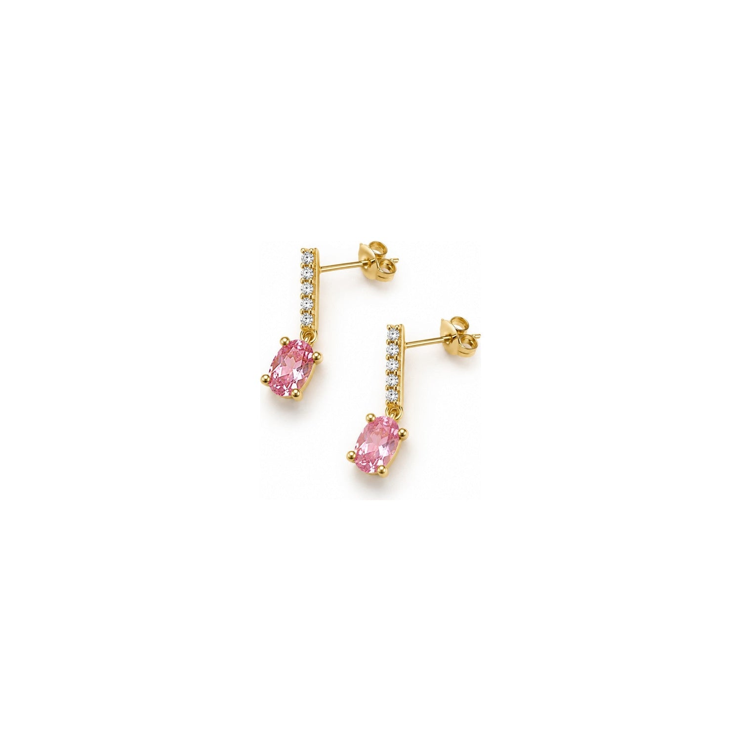 Orecchini Rosa Oro 18 Carati Urigold